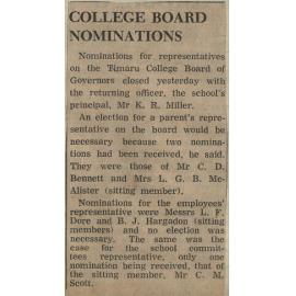 College Board Nominations