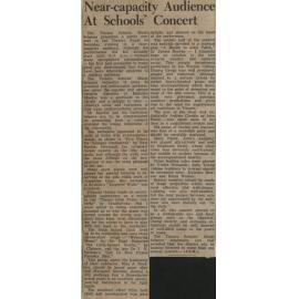 Near capacity Audience At School's Concert