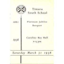 Timaru South School Jubilee Banquet