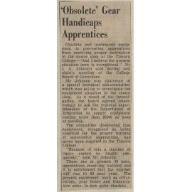 Obsolete Gear Handicaps Apprentices