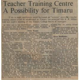 Teacher Training Centre A Possibilty For Timaru