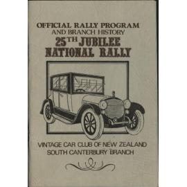 Official rally program and branch history: 25th Jubilee National Rally