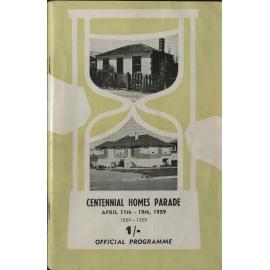 Centennial Homes Parade 1959 official programme