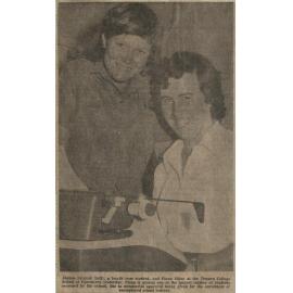 Joanne Sargent and Fiona Milne at Timaru College School of Commerce