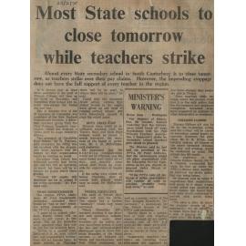 Most State schools to close tomorrow while teachers strike