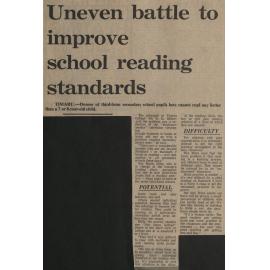 Uneven battle to improve school reading standards