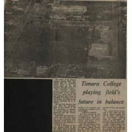 Timaru College playing field's future in balance