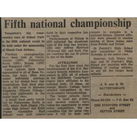 Fifth national championship