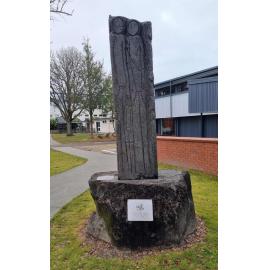 Timaru Boys' High School Knowledge, Power, Wisdom & Family sculpture
