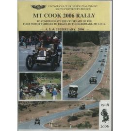 SC Vintage Car Club Mt Cook Rally 2006 souvenir programme