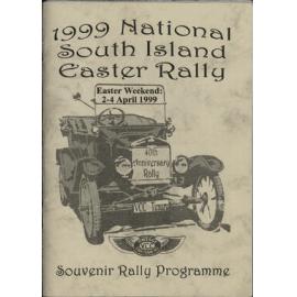 SC Vintage Car Club National South Island Easter Rally 1999 souvenir programme