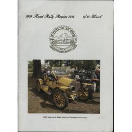 Vintage Car Club Haast Rally Reunion 2015 souvenir booklet