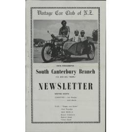 Mar 1981 Vintage Car Club of NZ South Canterbury Branch newsletter 