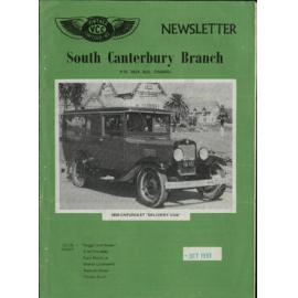 Oct 1981 Vintage Car Club of NZ South Canterbury Branch newsletter 