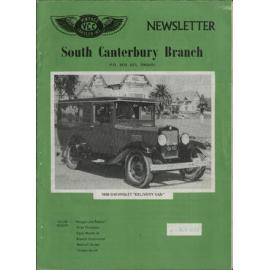 Nov 1981 Vintage Car Club of NZ South Canterbury Branch newsletter 