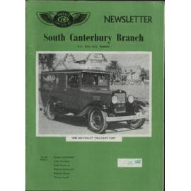 Jul 1982 Vintage Car Club of NZ South Canterbury Branch newsletter 