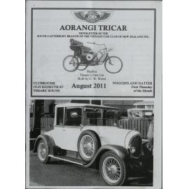 Aug 2011 Aorangi Tricar newsletter 