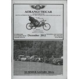 Dec 2012 Aorangi Tricar newsletter 