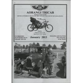 Jan 2013 Aorangi Tricar newsletter 