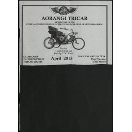 Apr 2013 Aorangi Tricar newsletter 