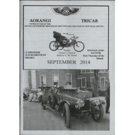Sep 2014 Aorangi Tricar newsletter 