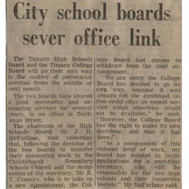 City school boards sever office link