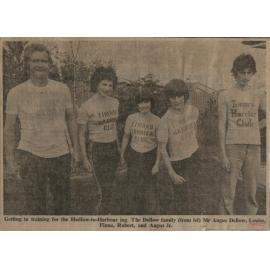 Dellow family enters Hadlow to Harbour jog