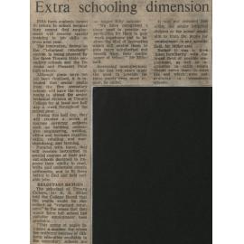 Extra schooling dimension