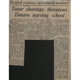 Hospital training - or technical institute? Tutor shortage threatens Timaru nursing school
