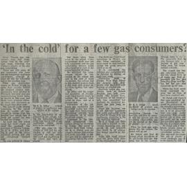  'In the cold' for a few gas consumers