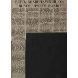 Pupil Misbehaviour On Buses Upsets Board