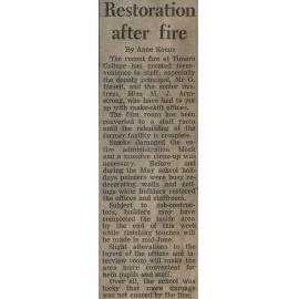 Restoration after fire