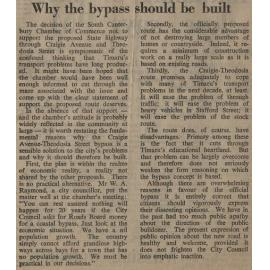 Editorial: Why the bypass should be built