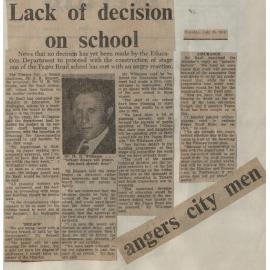 Lack of decision on school angers city men