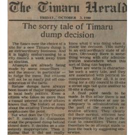 Editorial: The sorry tale of Timaru dump decision