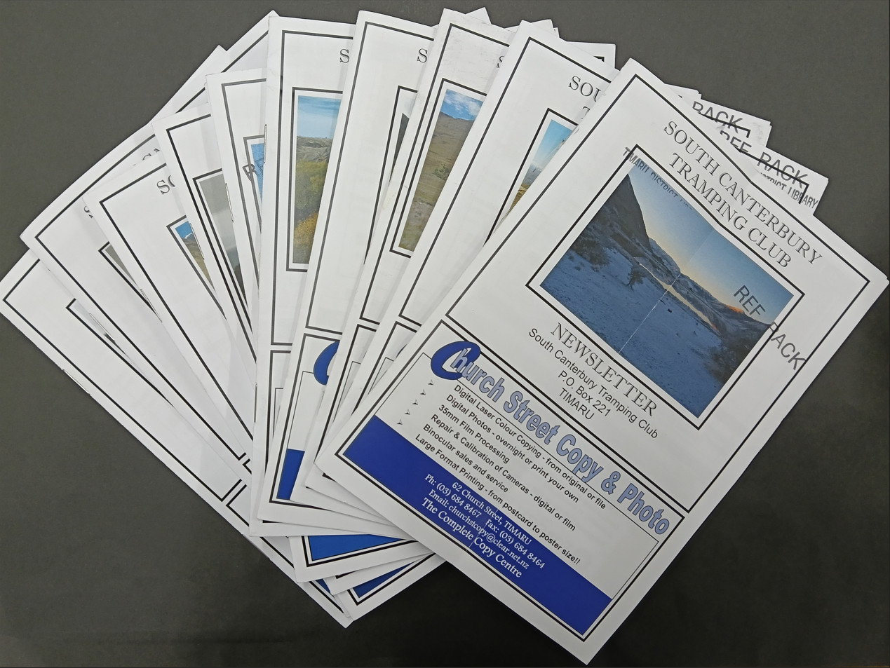 South Canterbury Tramping Club Newsletters