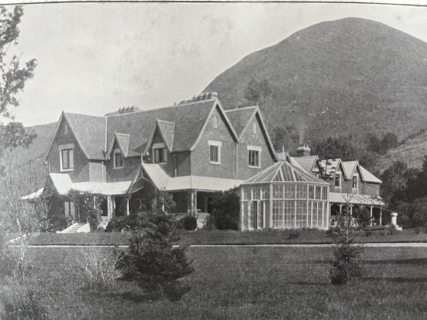 Image of Mount Peel Station homestead, 1890. Taken from 'My early days' by Ellen Tripp.