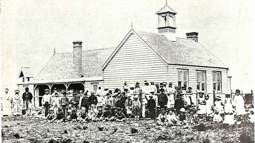 Image of the original Winchester School from 'Winchester School Centenary: 100 years, 1870-1970'