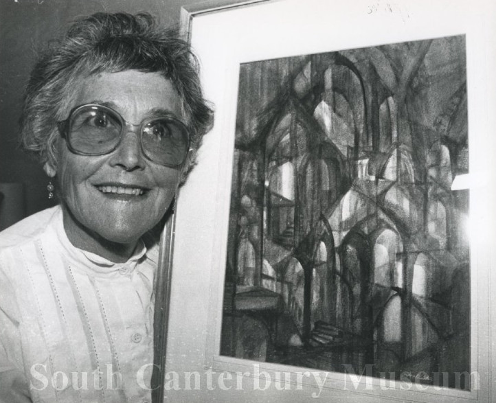 Gypsy Poulston, artist. 

Image courtesy of the South Canterbury Museum, item 2012/186.7860. Please contact the museum for more information.
