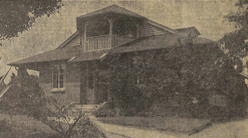 The original private hospital in Bidwill Street (then Chester Street).  Image taken from The Timaru Herald 29 Jul 1978.